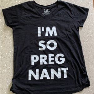 “I’m so pregnant” Hello Maternity shirt in black